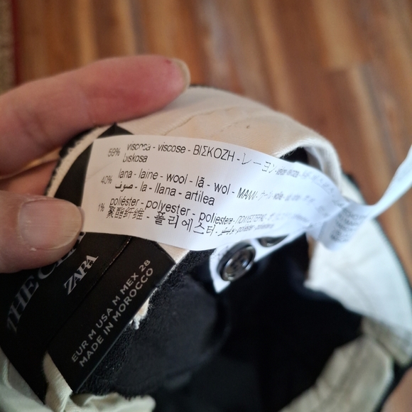 Zara NWT Into The Classics Black Hidden Pinstripe Straight Leg Trouser Pants M - Picture 12 of 15